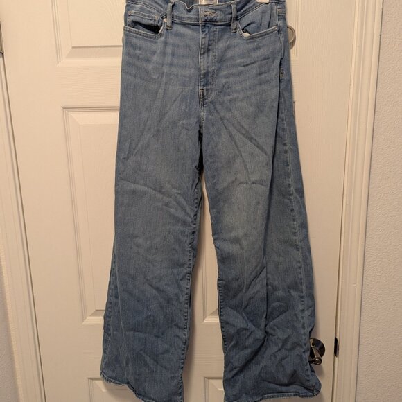 FRAME Le Slim Palazzo High Waist Wide Leg Jeans - Picture 4 of 9